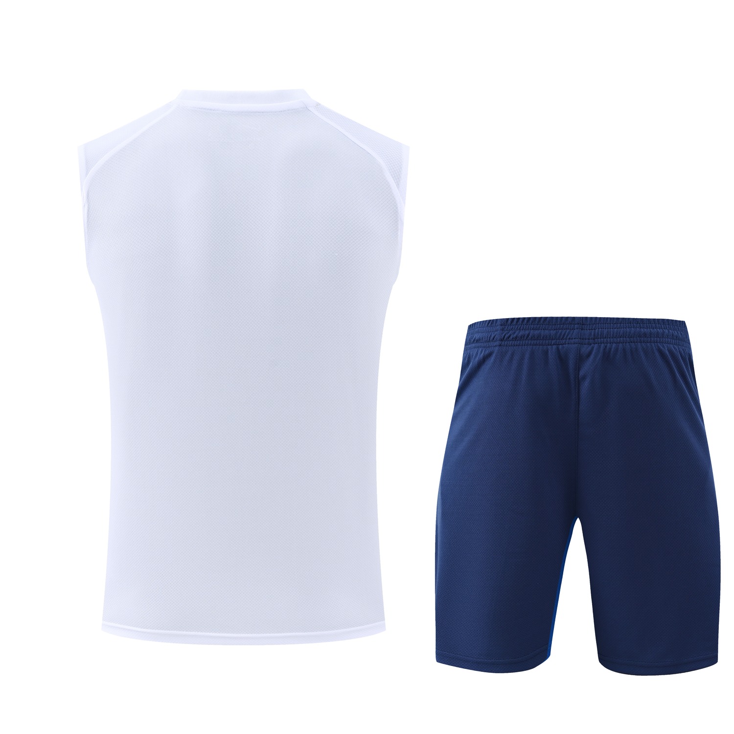 France 2026 Vest Training Set - White Vest and Deep Blue Shorts - UnitedFutballJersey
