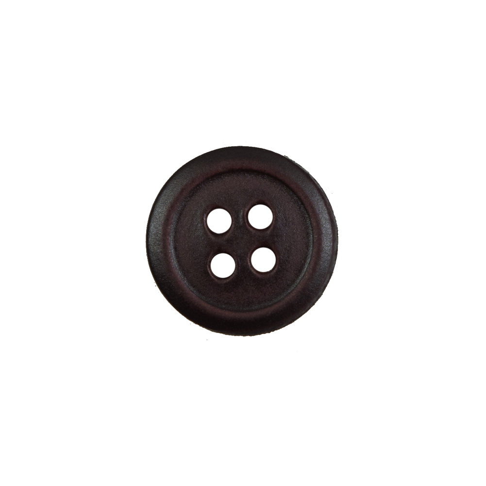 Antique Brown Leather 4-Hole Button - 24L/15mm - Joann Fabrics