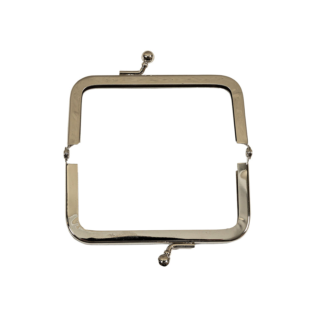 Silver Rectangular Coin Purse Frame - 2.25