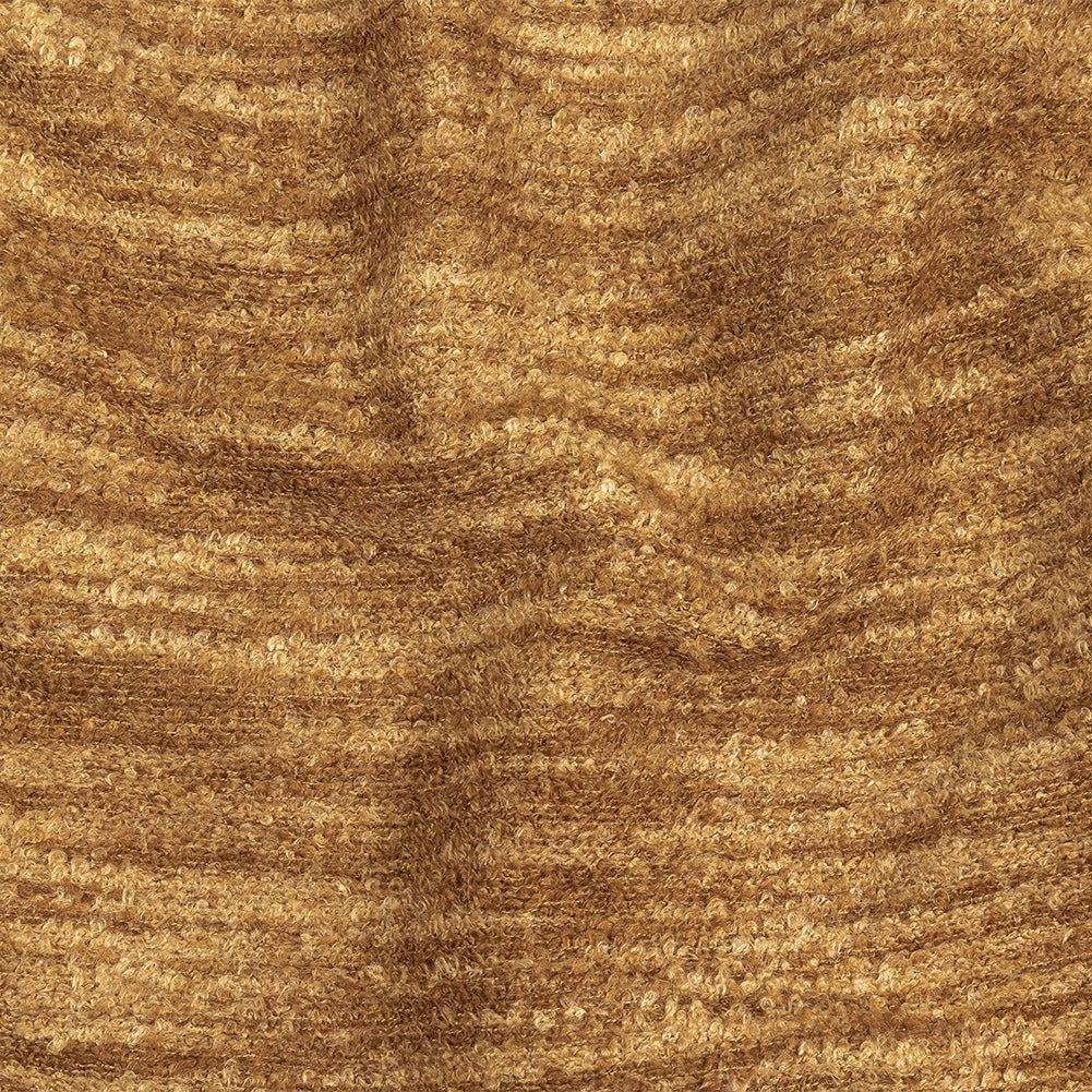 Sandstone Striated Acrylic and Cotton Boucle with Tan Woven Backing - Joann Fabrics