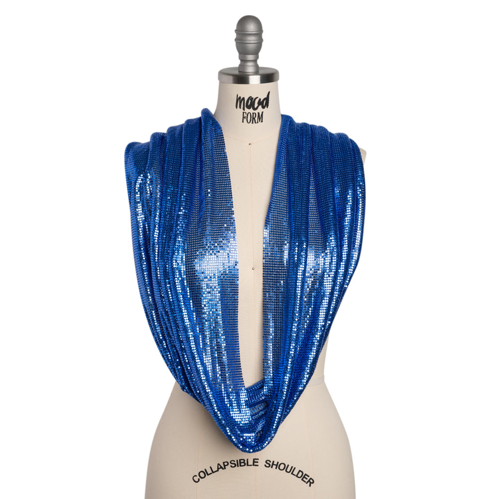Aluminum Chainmail Fabric Panel, 3mm Tubular - Royal Blue - Joan Collection - Joann Fabrics