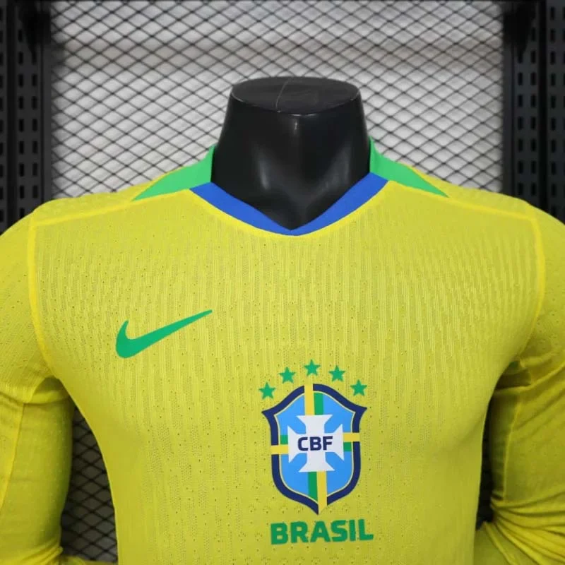 2025 Brazil Home Jersey Long Sleeve