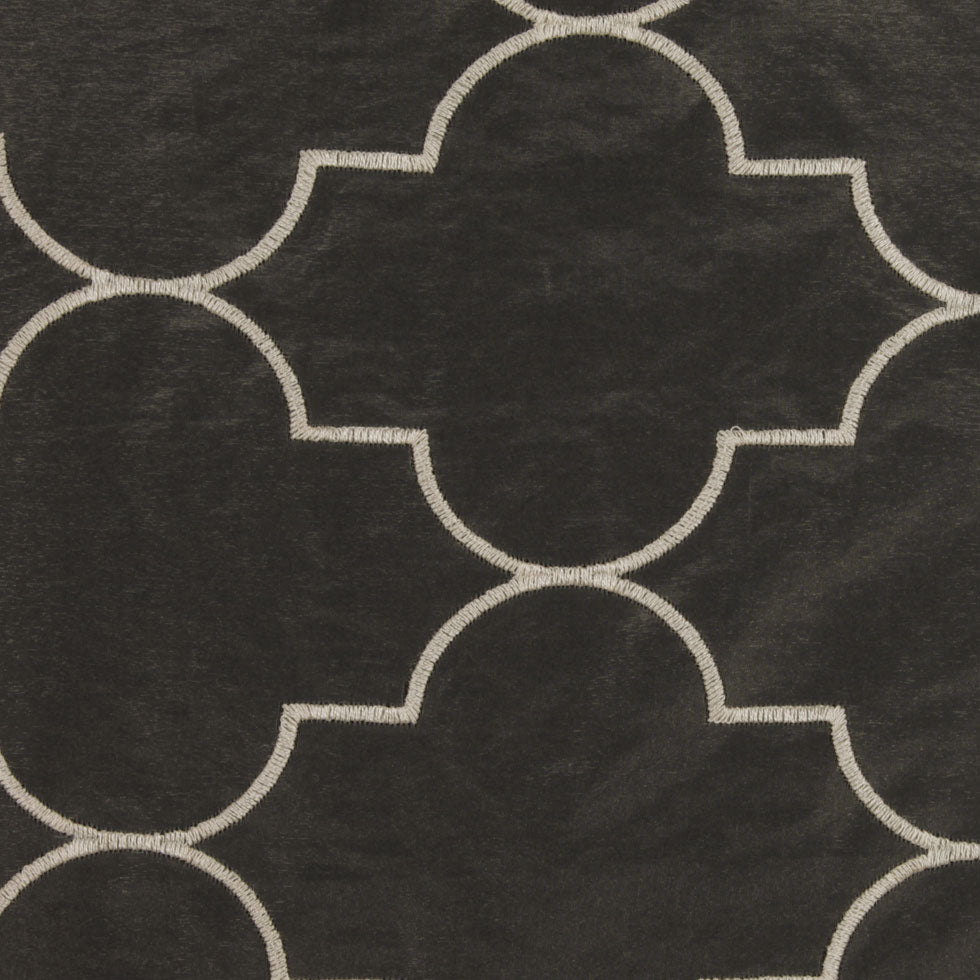 Cream Geometric Sheer - Joann Fabrics