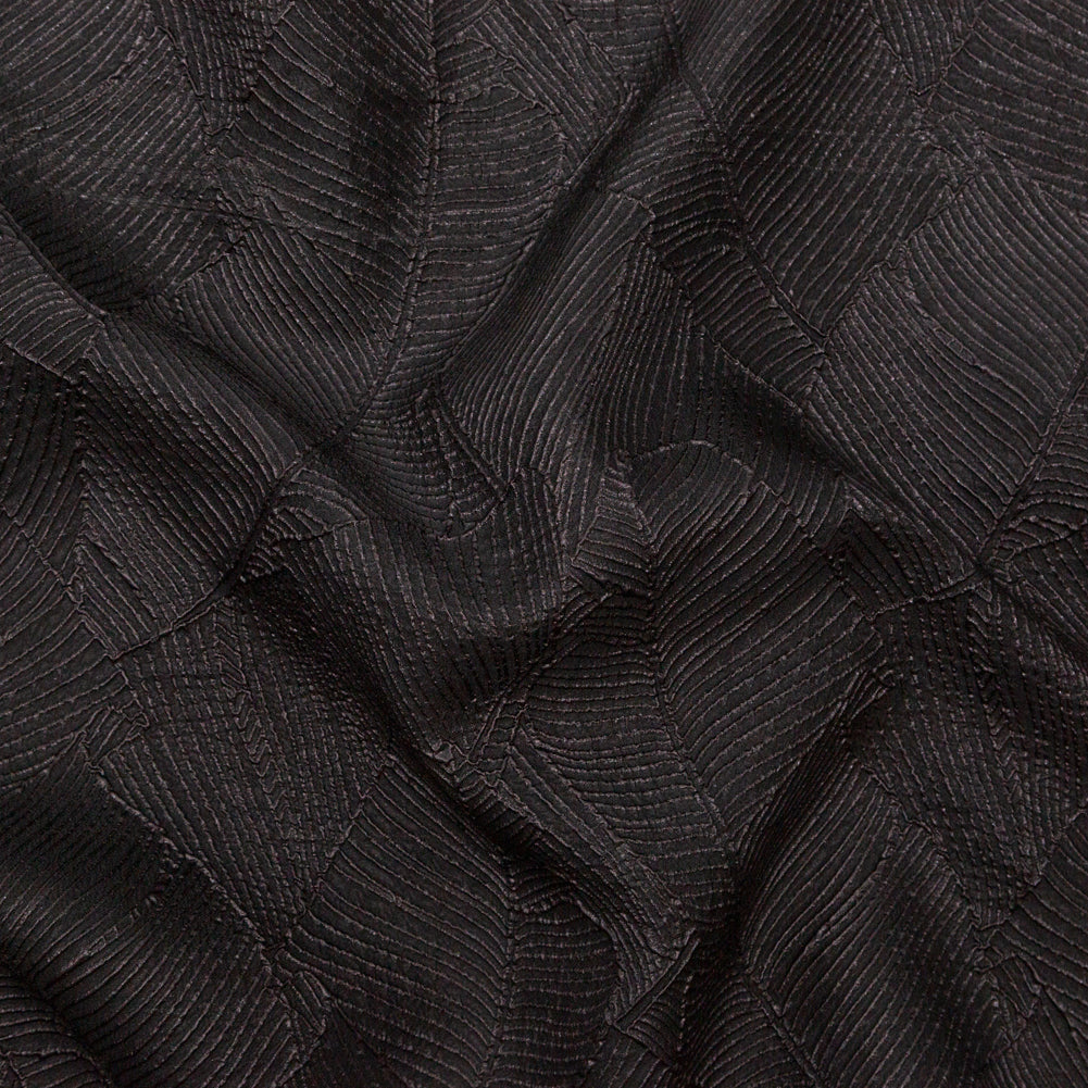 Luminous Black Double-Layer Organza Brocade - Joann Fabrics