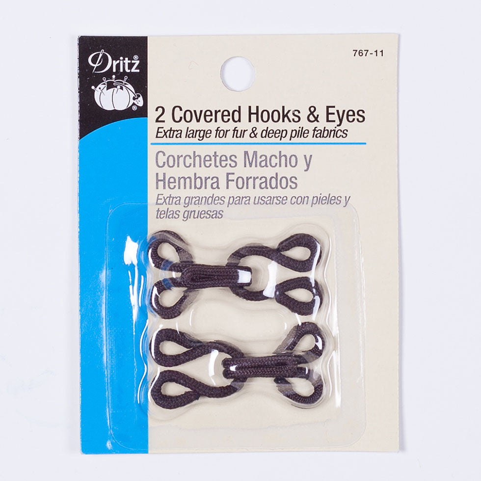 Dritz Brown Covered Hook & Eyes - 2 Ct - Joann Fabrics