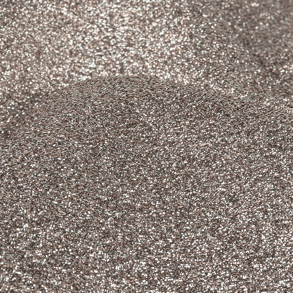 Cygnus Metallic Rose Gold and Silver Crinkled Lame Luxury Brocade - Joann Fabrics