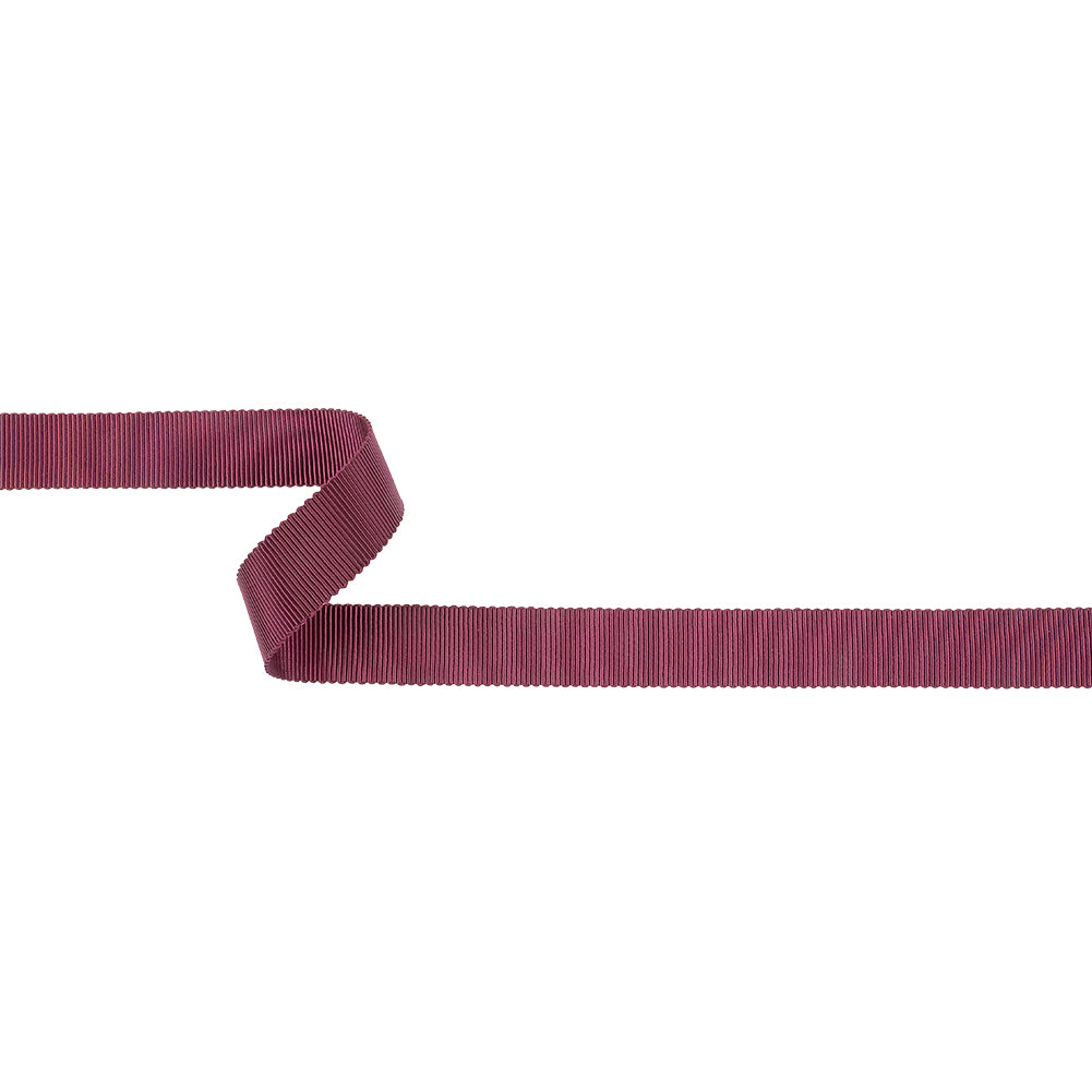 Dark Raspberry Recycled Polyester Petersham Grosgrain Ribbon - 15mm - Joann Fabrics