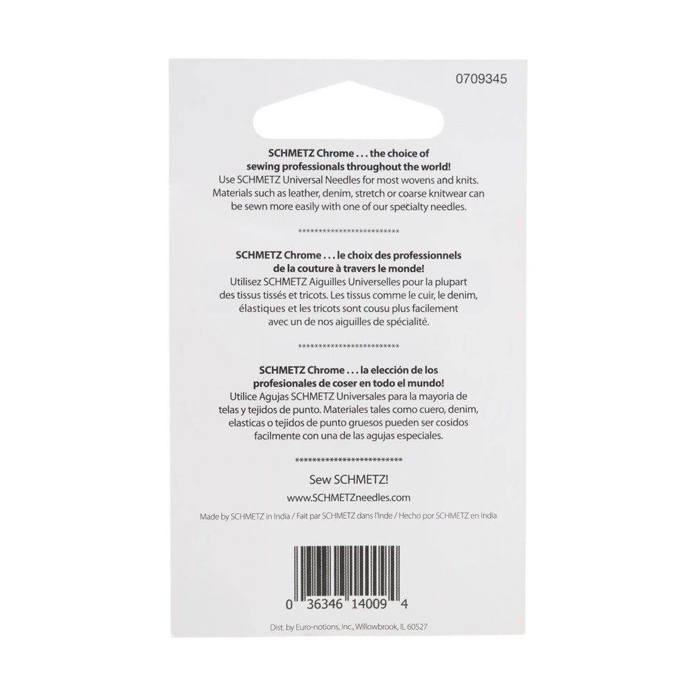Schmetz Chrome Universal Machine Needles - 80/12 - 5 ct - Joann Fabrics