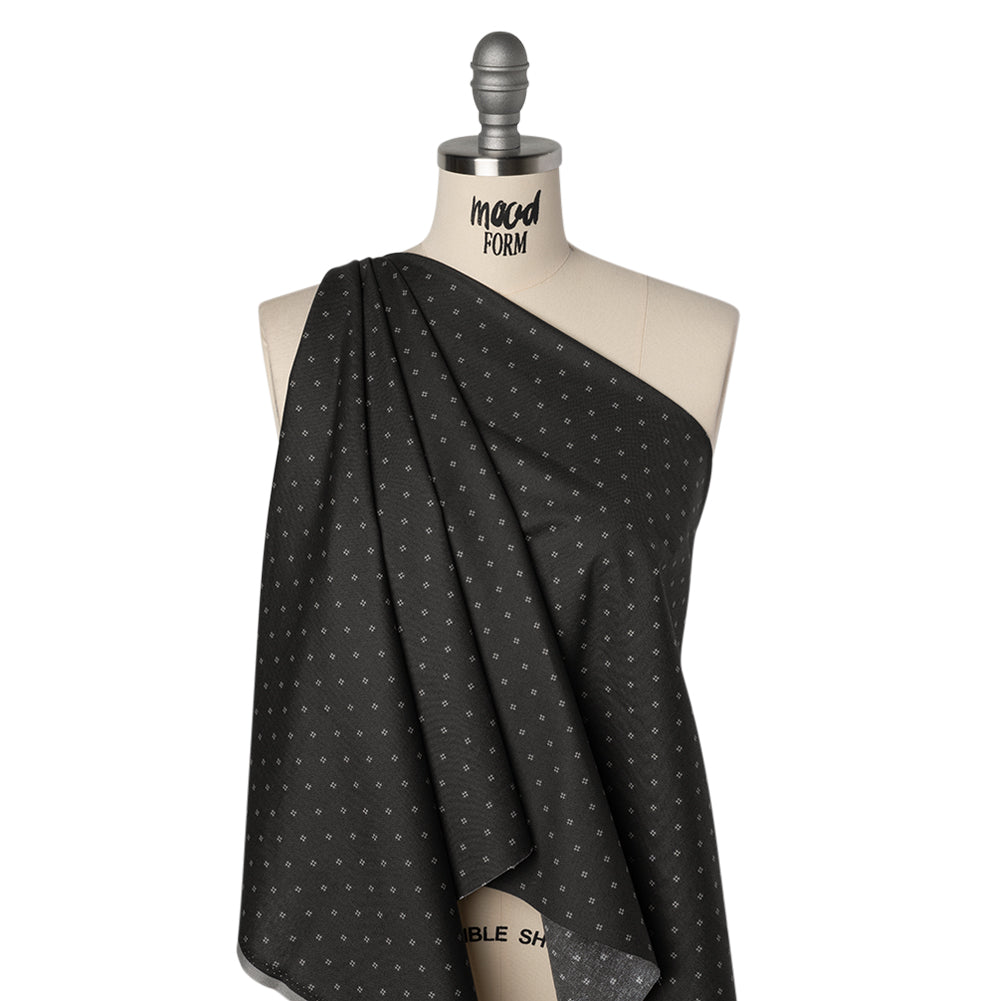 Printed Quilting Cotton by Ghazal Razavi for FIGO Studio - Gray and White Hashtags - Dewfall Collection - Joann Fabrics
