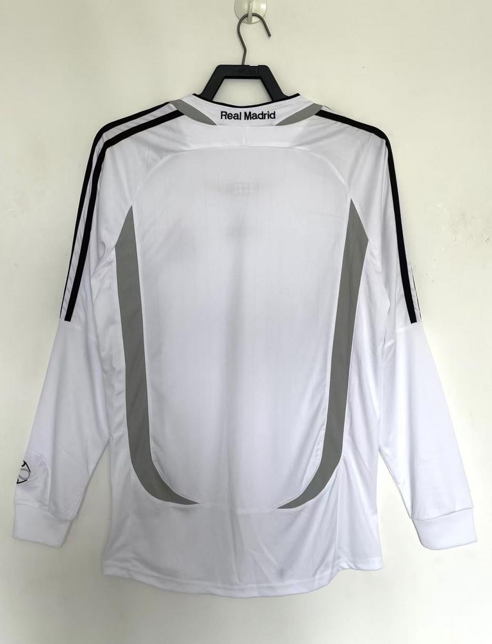 2006/2007 Retro Long Sleeve Real Madrid Home Jersey 1:1 Thai Quality