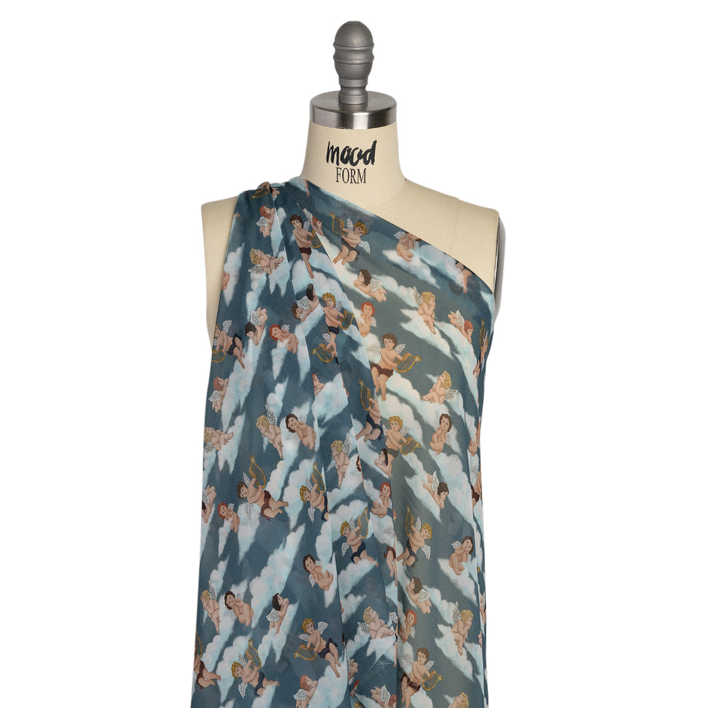 Mood Exclusive Blue Drowsy Dreamers Viscose Chiffon - Joann Fabrics