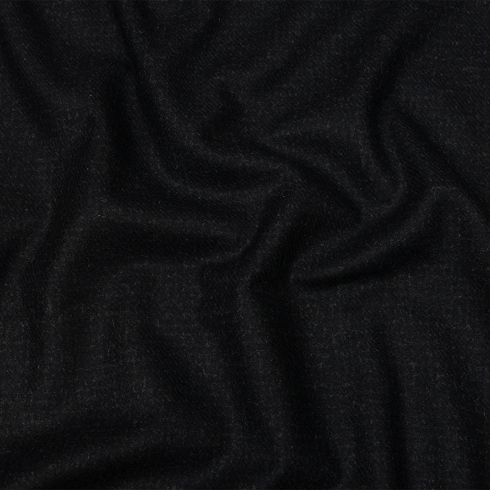 Famous Designer Navy and Black Subtle Plaid Felted Wool Heavyweight Suiting - Joann Fabrics