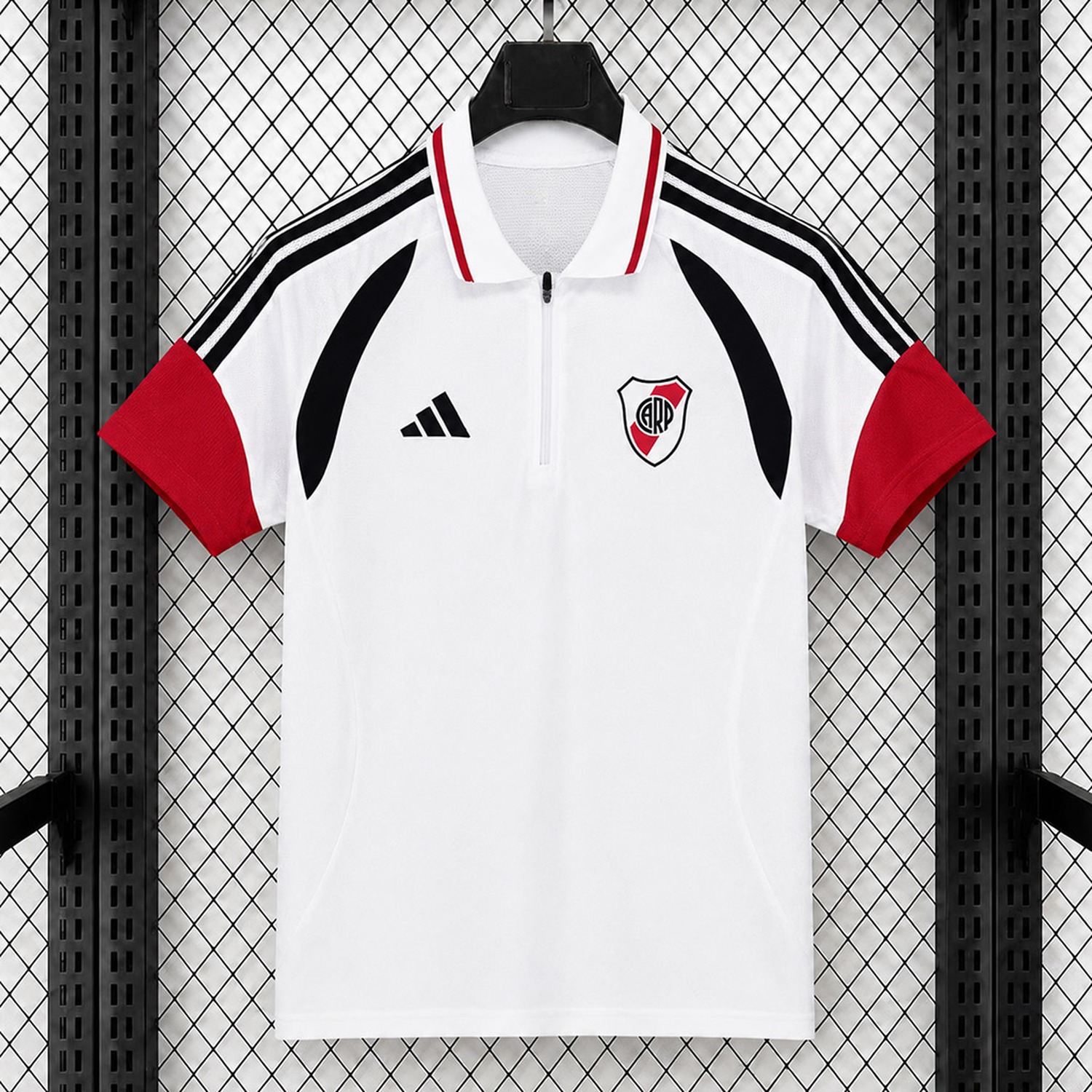 River Plate 26-27 White Polo Jersey - Fans Version - UnitedFutballJersey
