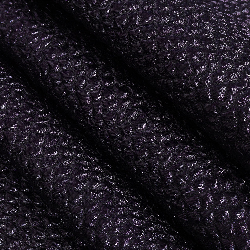 Metallic Eggplant Dimensional Scallops Brocade - Joann Fabrics