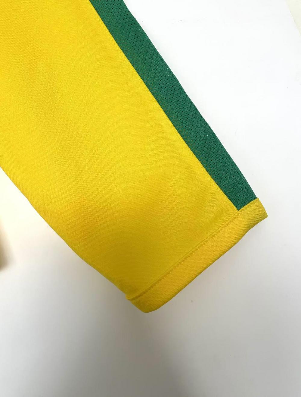 2002 Retro Long Sleeve Brazil Home Soccer Jersey 1:1 Thai Quality