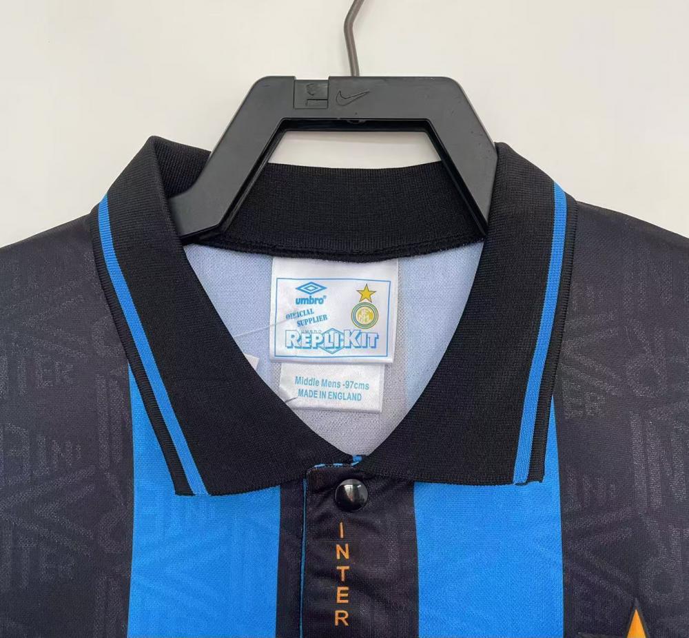 1992-1994 Retro Inter Milan Home Football Jersey 1:1 Thai Quality