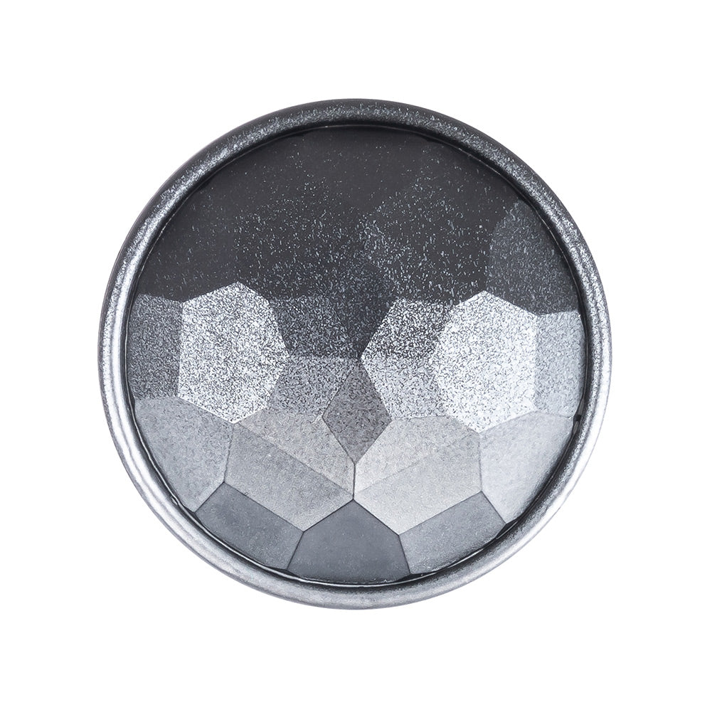 Italian Matte Steel Faceted Metal Look Shank Back Button - 44L/28mm - Joann Fabrics