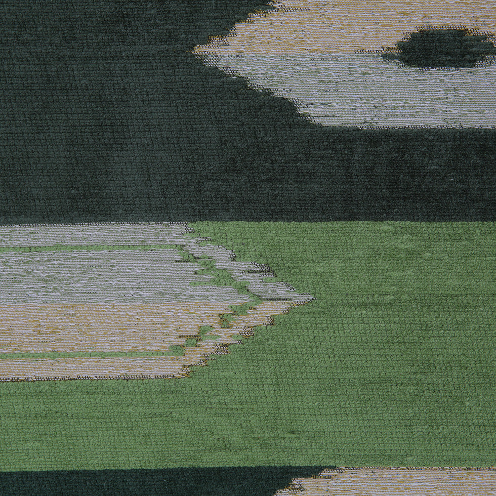 Moss Green Geometric Cut Polyester Blended Velvet - Joann Fabrics