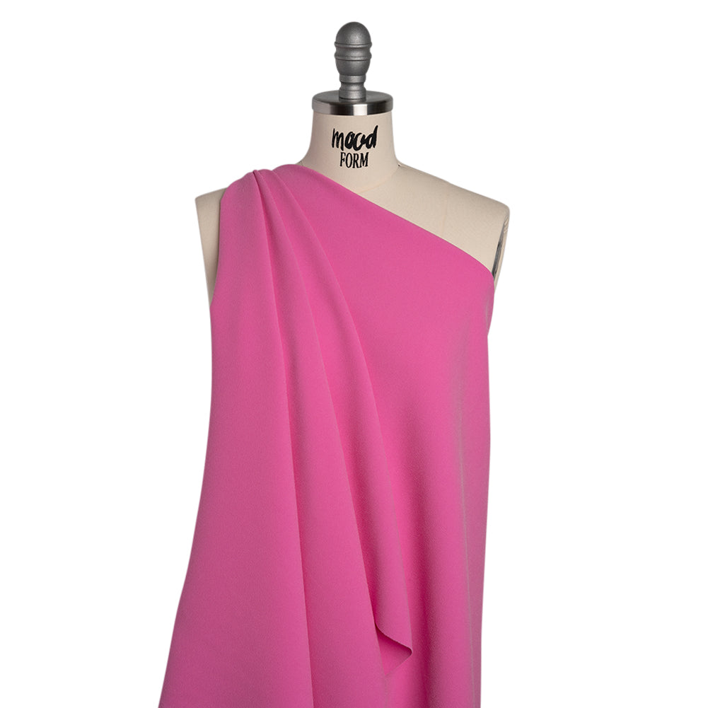 Stretch Polyester Crepe by Alex Perry - Bubblegum Pink - Designer Deadstock - Joann Fabrics