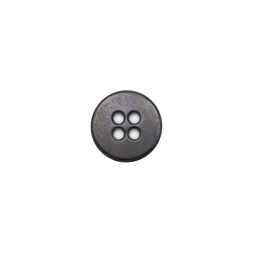 Italian Black Metal 4-Hole Button - 18L/11.5mm - Joann Fabrics
