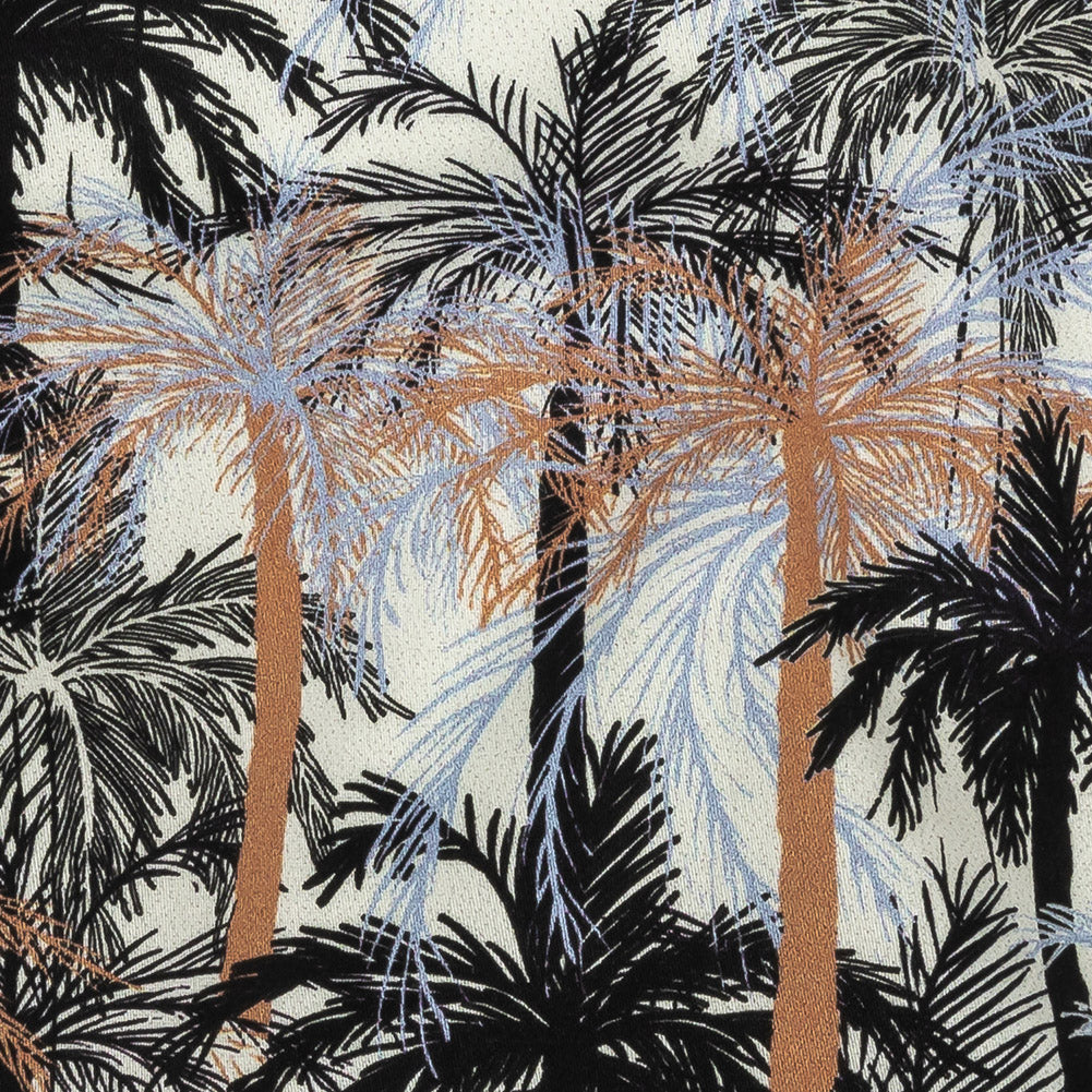 Mood Exclusive White Moonlit Palms Stretch Cotton Sateen - Joann Fabrics