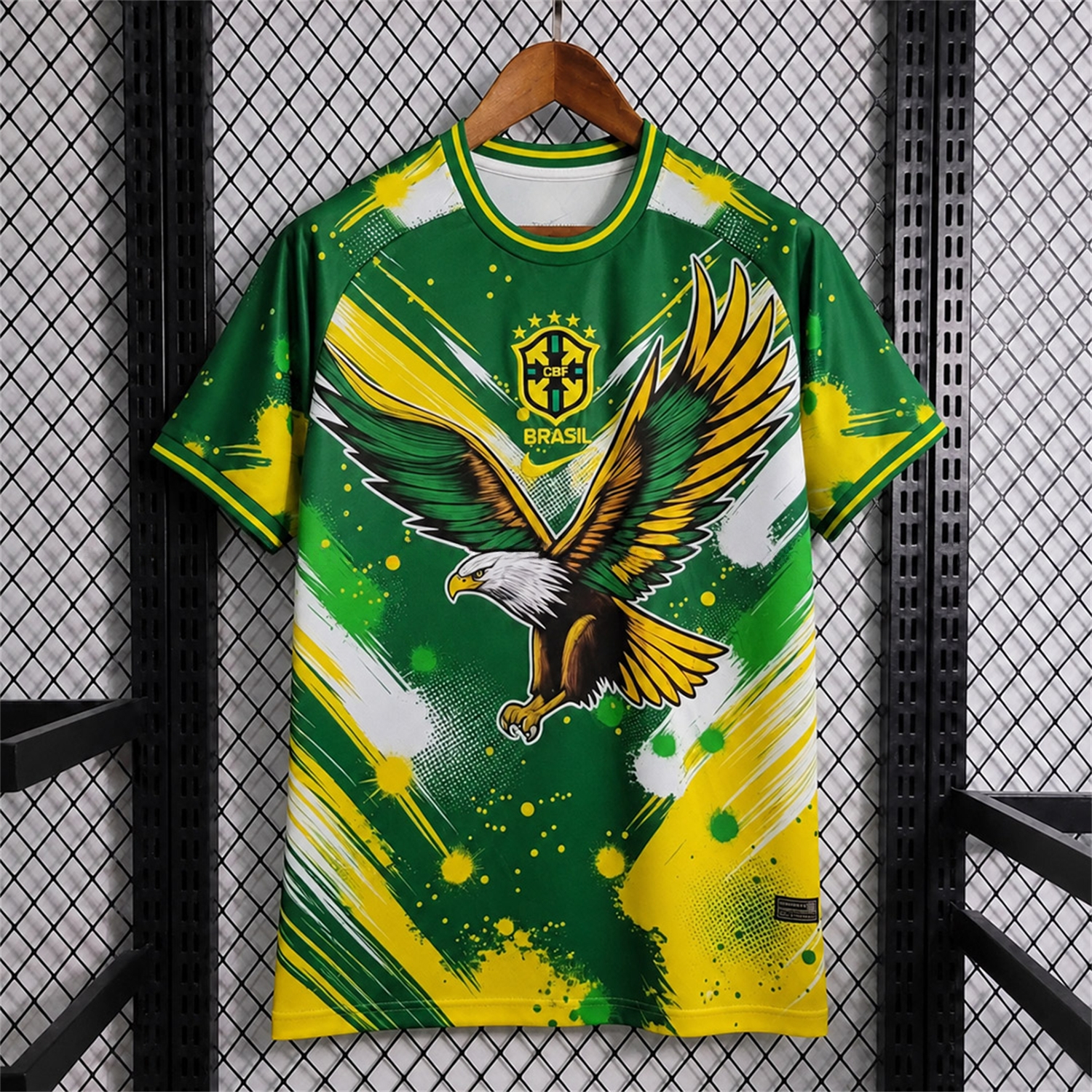 Brazil 2026 Striking Eagle Yellow White Special Jersey - Fans Version - UnitedFutballJersey