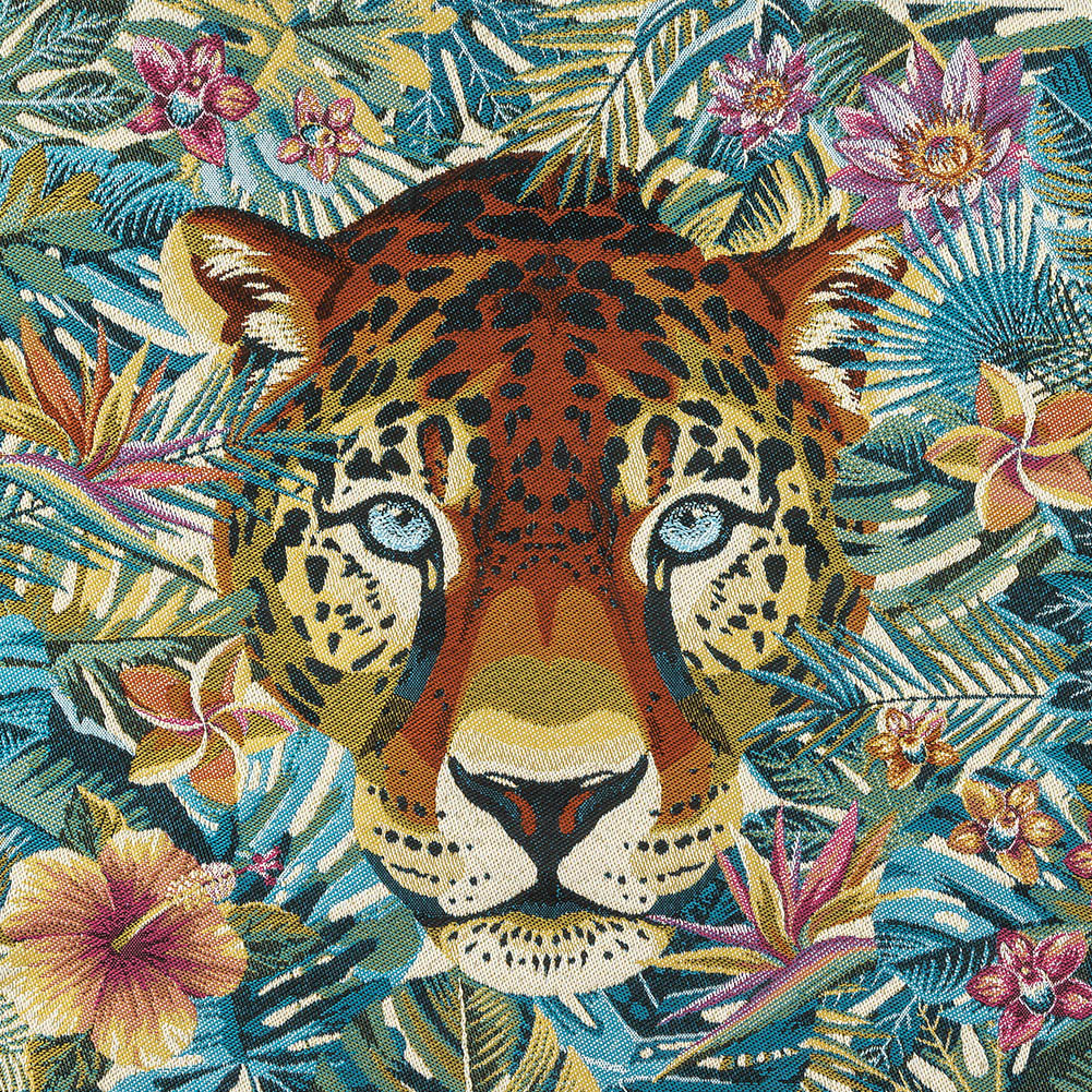 French Caribbean Jungle Fever Oversized Square Patch - 18.875