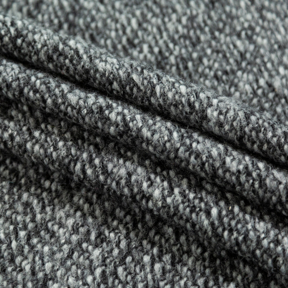Italian Black and White Chevron Chunky Wool Knit - Joann Fabrics
