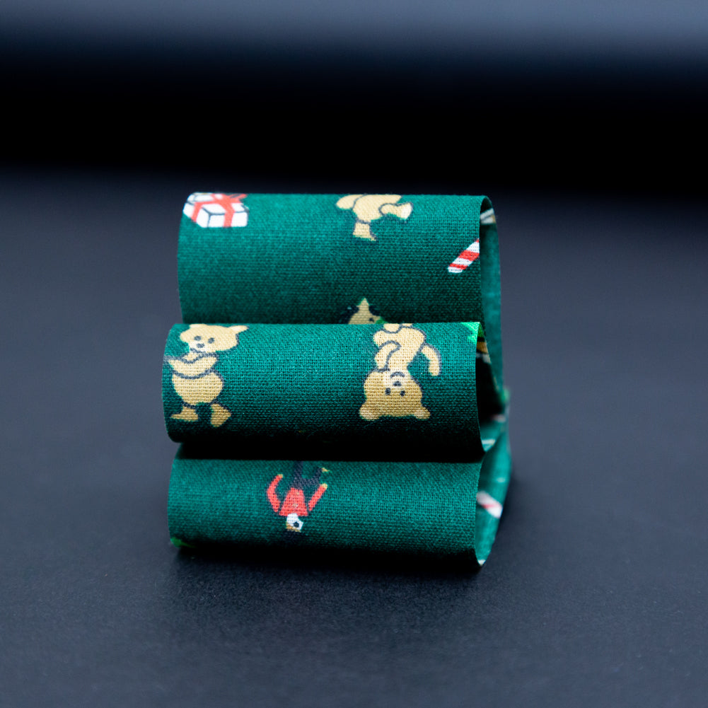 Green Christmas Toys Ribbon - 1.875