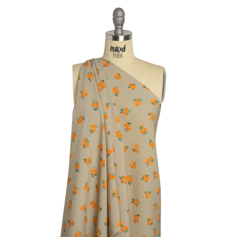 Mood Exclusive Orange Rosy and Sweet Viscose Shirting - Joann Fabrics