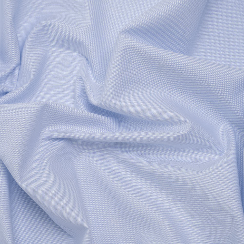 Cotton Oxford Shirting - Pale Blue and White - Designer Deadstock - Joann Fabrics