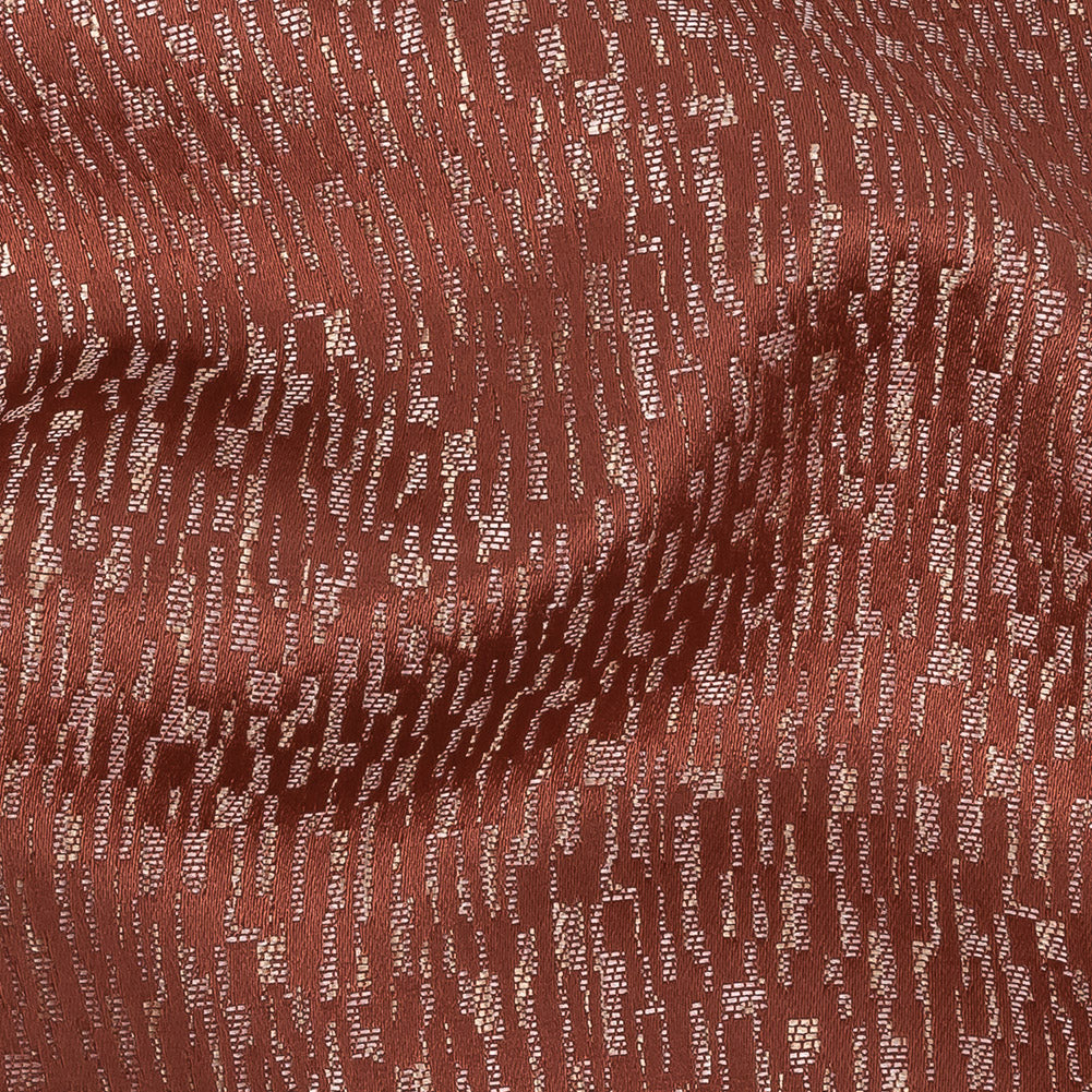 Polyester Jacquard - Coral Raindrop Streaks - British Imported - Joann Fabrics