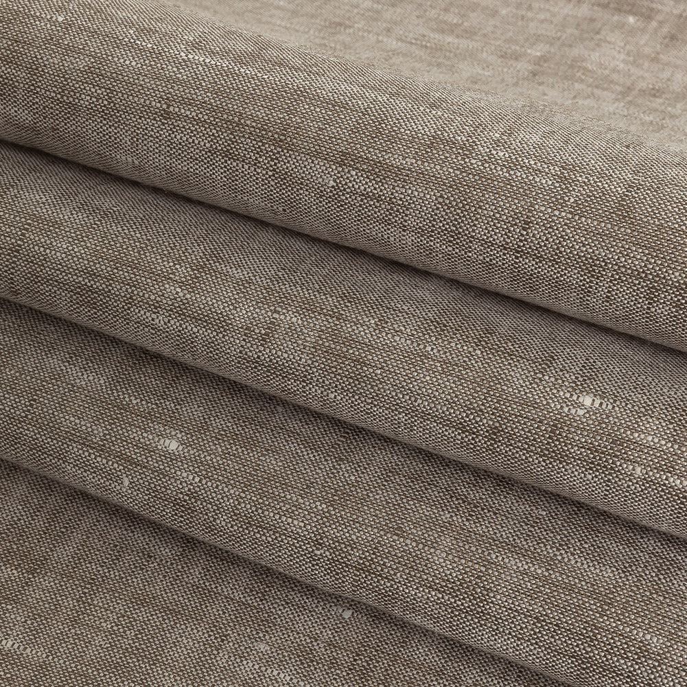 Lightweight Linen Chambray - Heathered Brown - Minerva Collection - Joann Fabrics