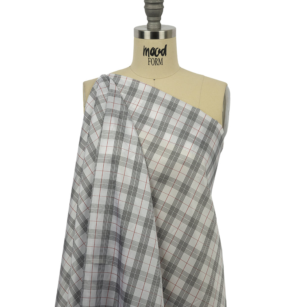 White, Black and Red Plaid Lining - Joann Fabrics