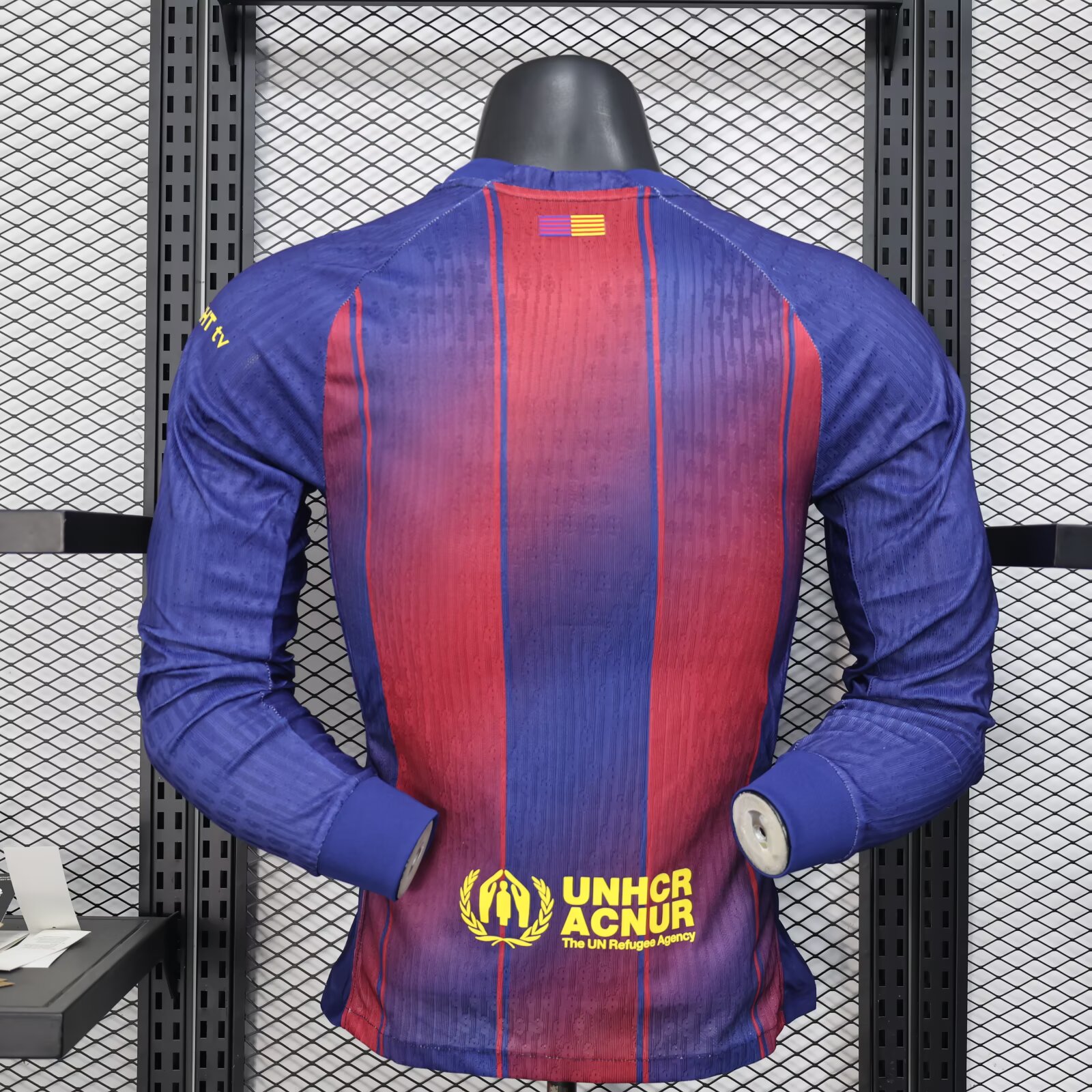 2025/2026 Long Sleeve Player Version Barcelona Home Football Jersey 1:1 Thai quality