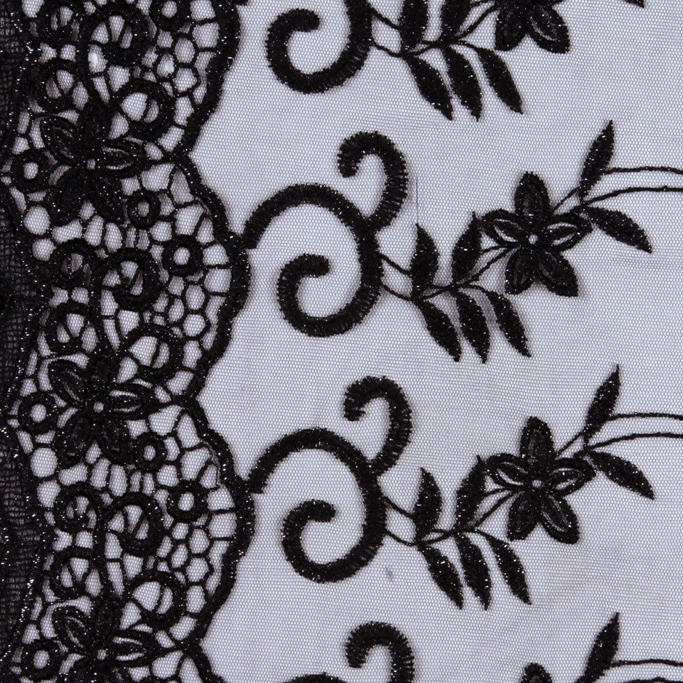 Black Floral Tulle & Crinoline - Joann Fabrics