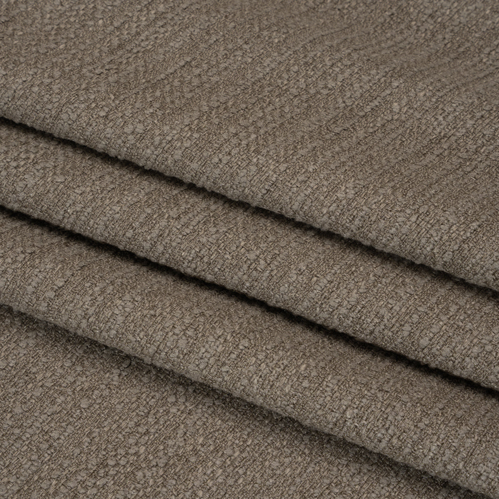 Textured Recycled Polyester Woven - Porcini Boucle Stripes - British Imported - Joann Fabrics