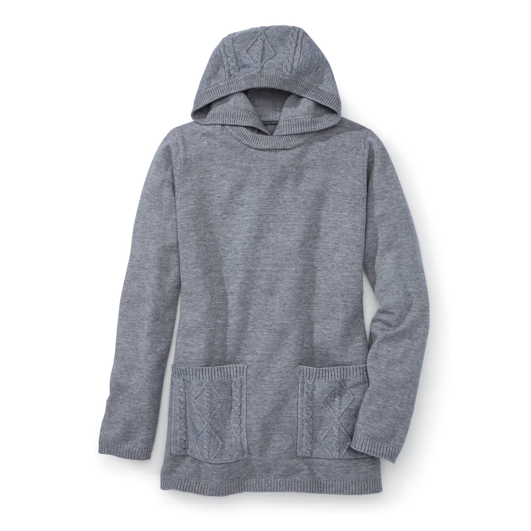 Cable-Detail Hoodie Sweater - Northstyle Catalog