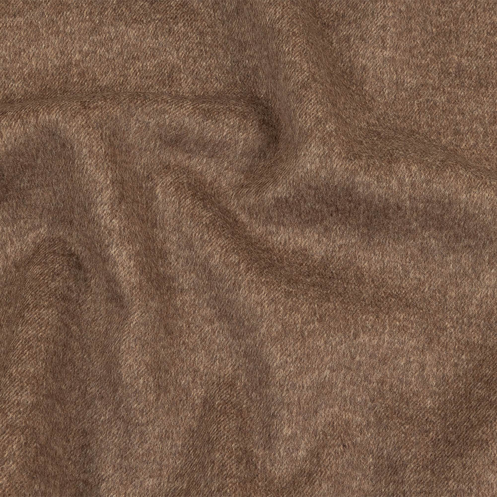 Carafe and Beige Heathered Brushed Wool Twill Double Cloth Coating - Joann Fabrics