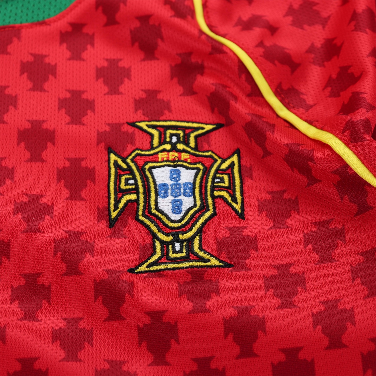 Retro Portugal 2004 Home Long Sleeves Kids Kit - UnitedFutballJersey