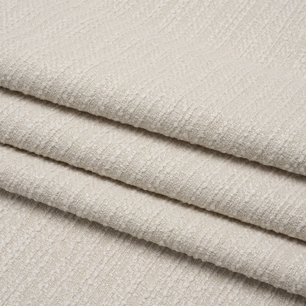 Textured Recycled Polyester Woven - Oyster Boucle Stripes - British Imported - Joann Fabrics