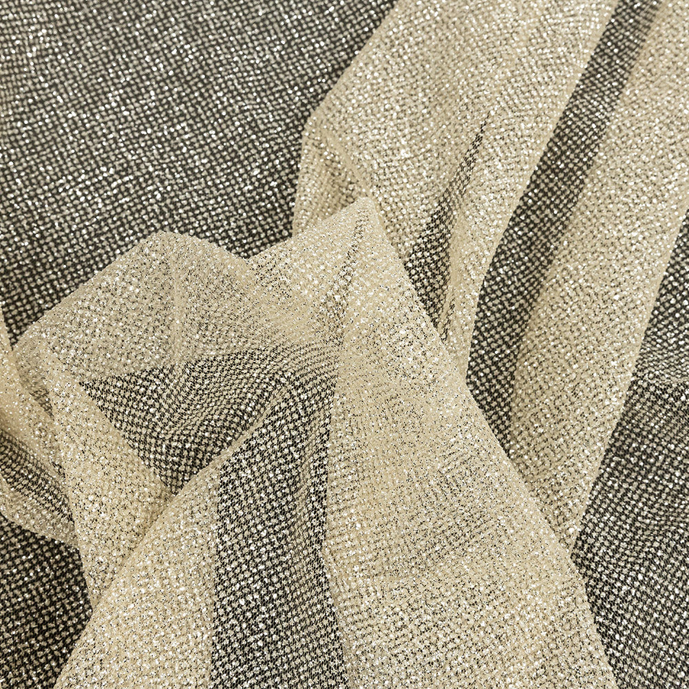 Tulle with Metallic Platinum Glitter - Light Caramel - Platina Collection - Joann Fabrics