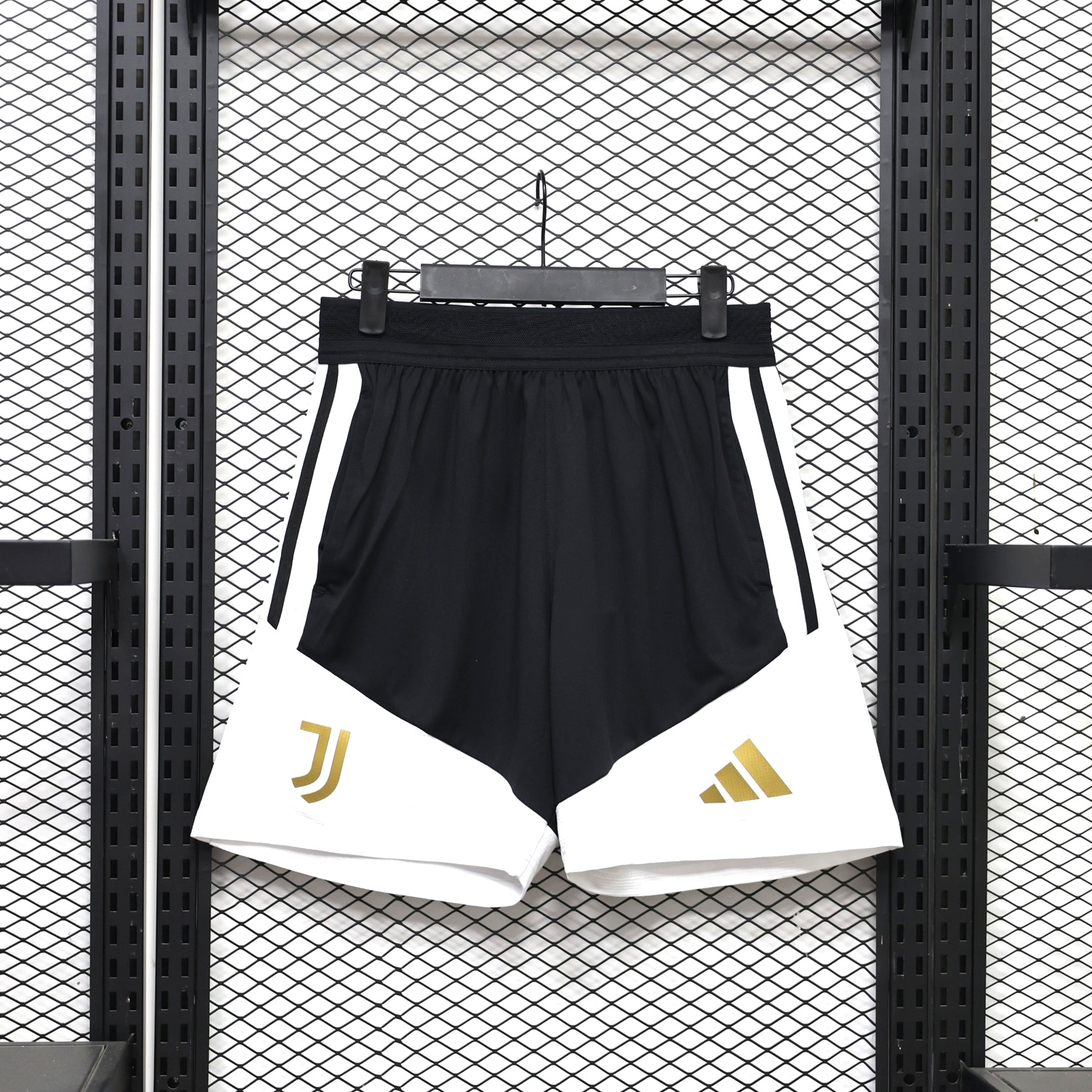 Juventus 26-27 Black White Shorts - Player Version - UnitedFutballJersey