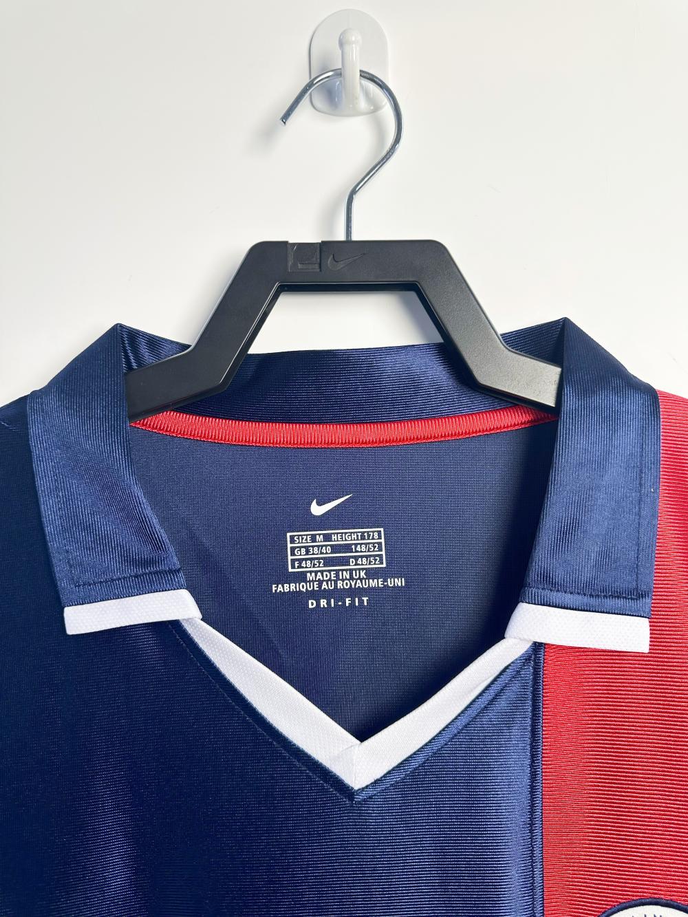 2001/2002 Retro Long Sleeve Psg Paris Saint-Germain Home Football Shirt 1:1 Thai Quality
