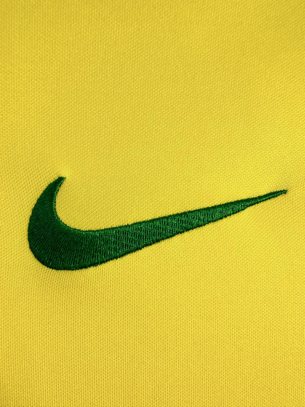 1998 Retro Long Sleeve Brazil Soccer Jersey Home 1:1 Thai Quality