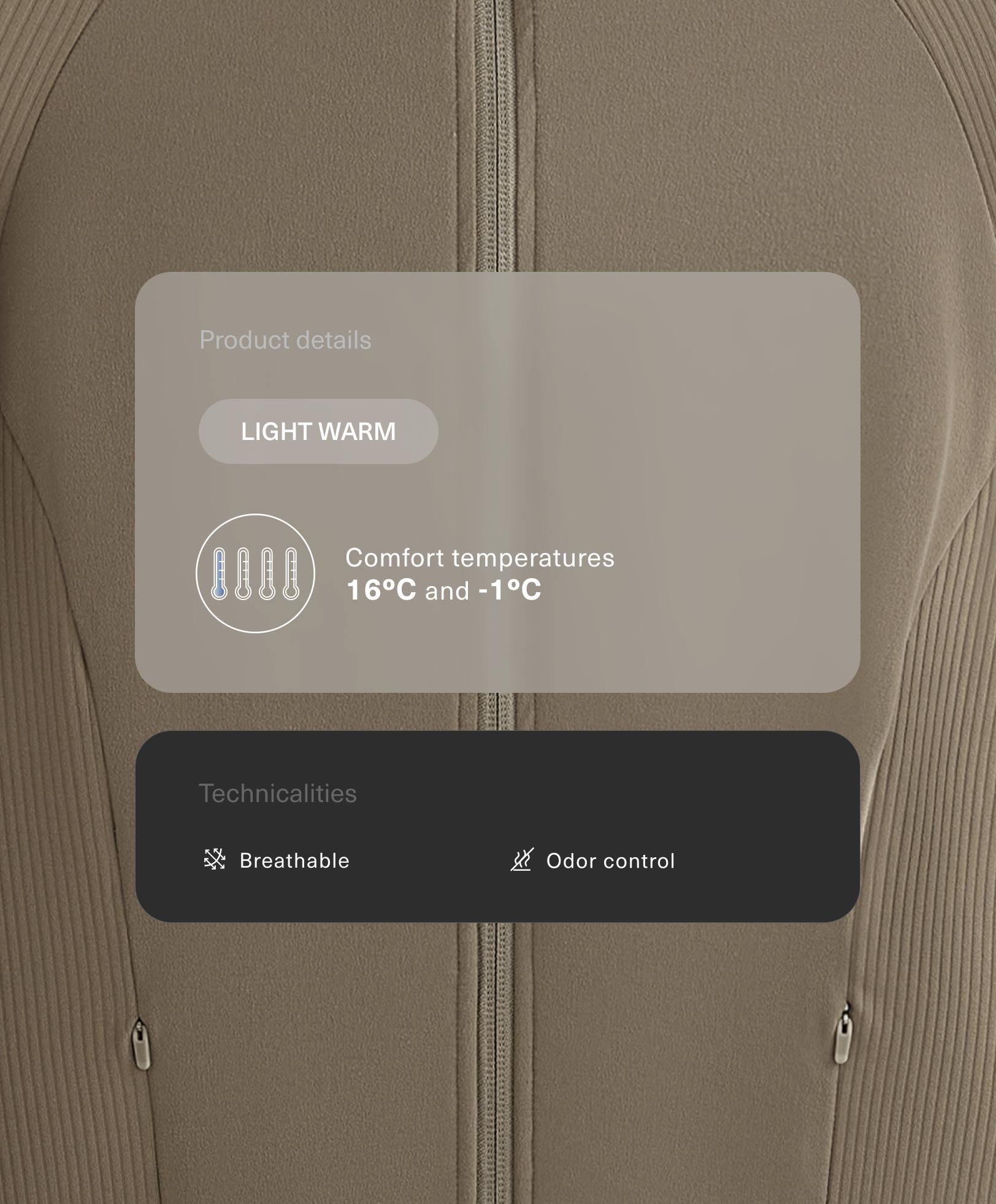 Comfortlux rib technical jacket