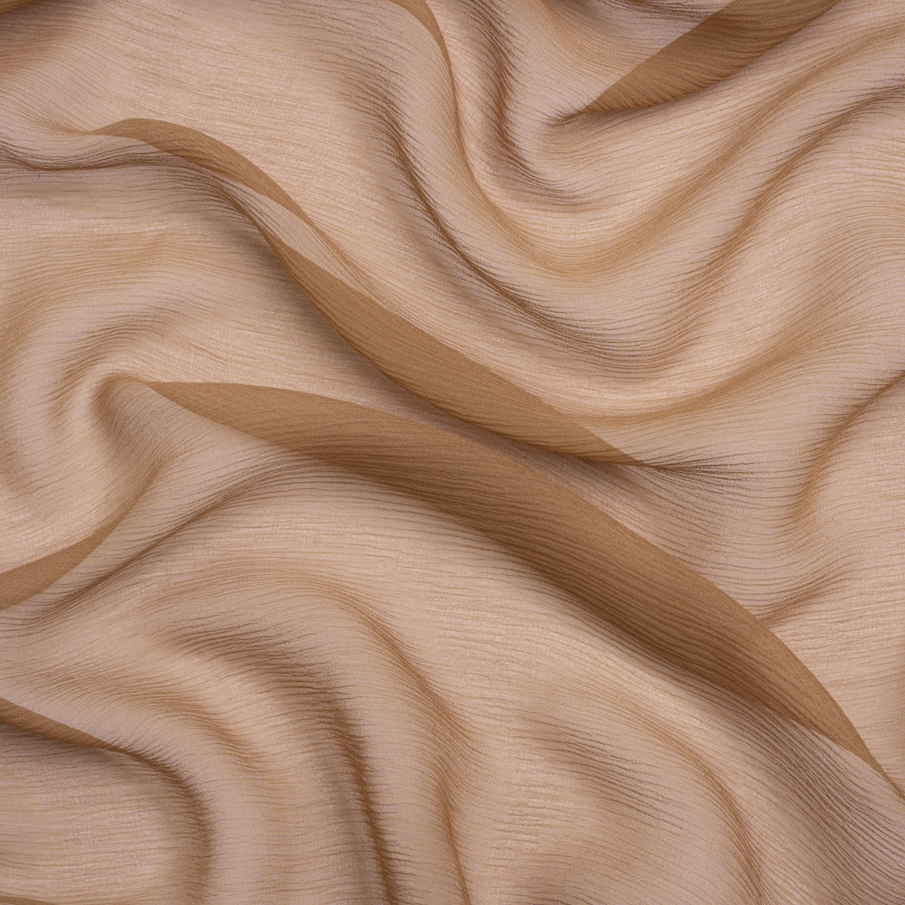 Crinkled Silk Chiffon - Cappuccino - Premium Collection - Joann Fabrics