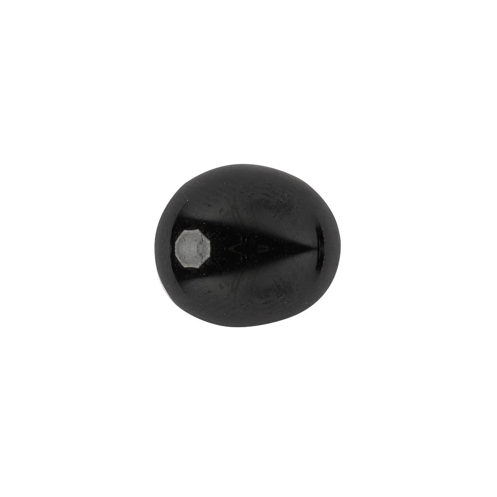 Darkest Pearl Blue Dome Shaped Oval Self Back Button - 24L/15mm - Joann Fabrics