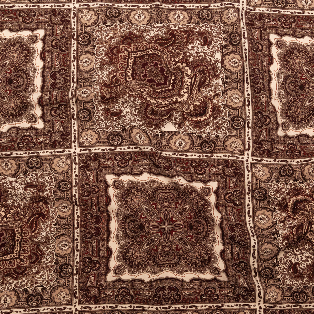 Stretch Polyester Crepe - Bandana Patchwork - Majestic Medley Print - Mood Exclusive Serengeti Collection - Joann Fabrics