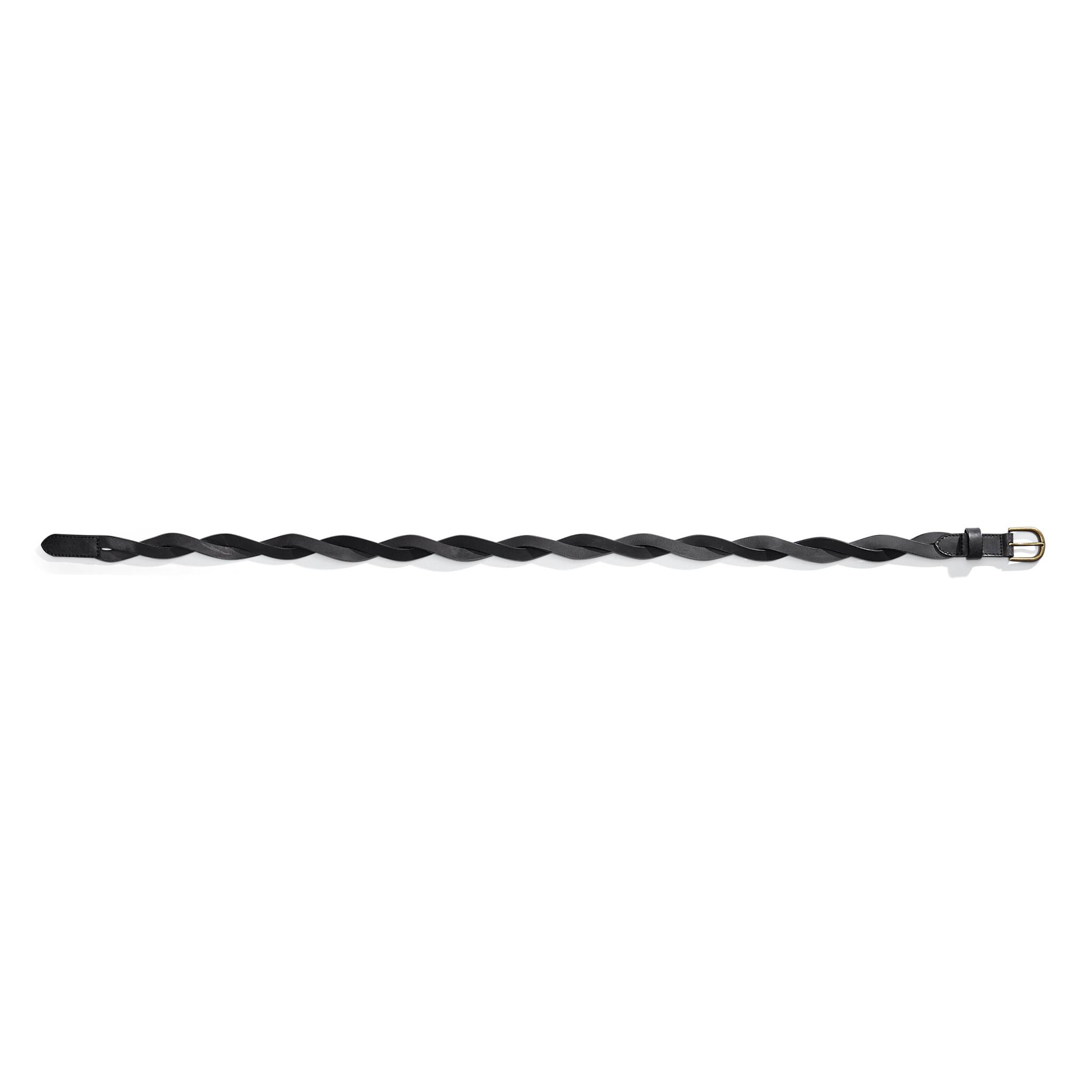 Wavy Braided Leather Belt, Soft Matte Finish, Metal Buckle - Northstyle Catalog